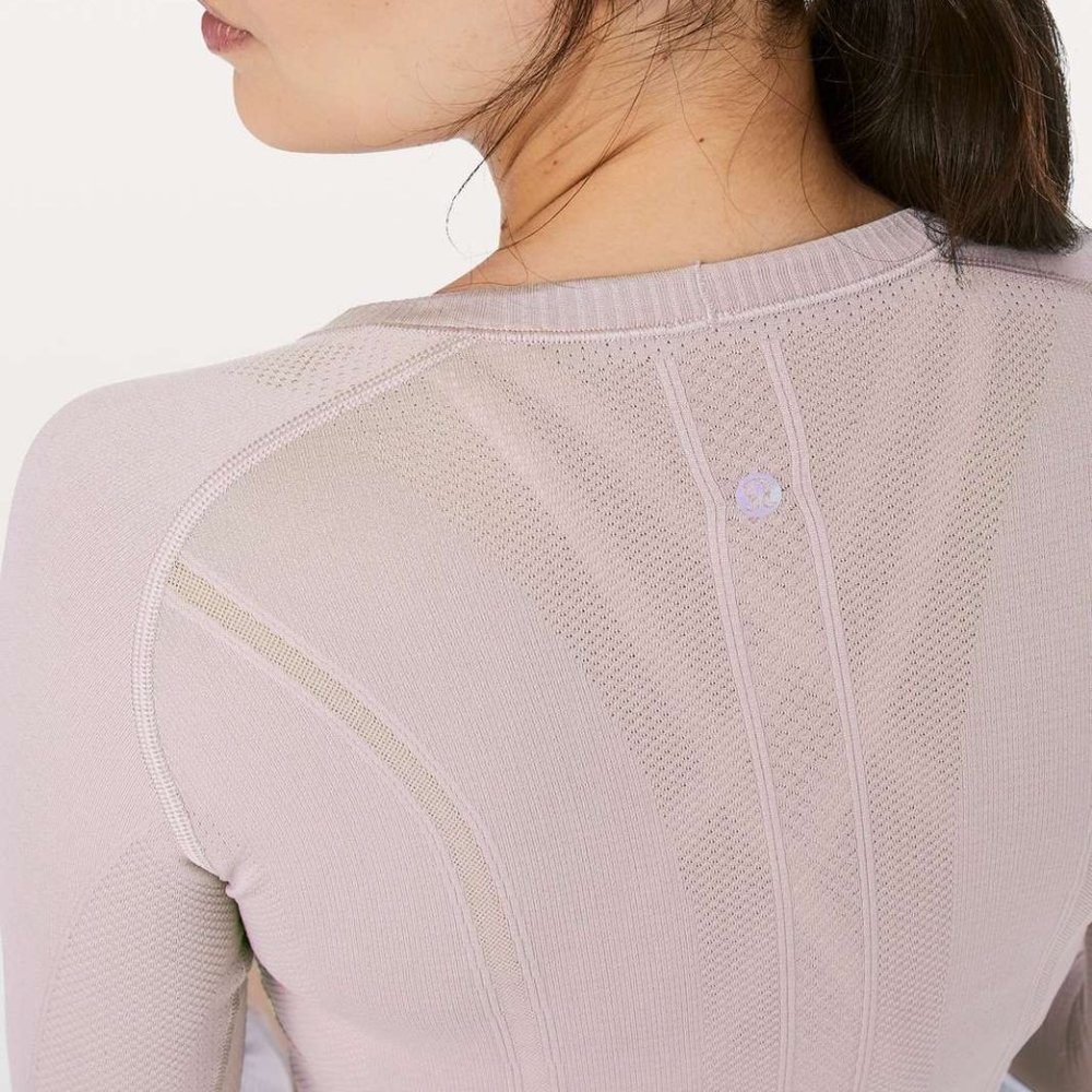 Lululemon Swiftly Tech Long Sleeve Crew in Smoky Blush